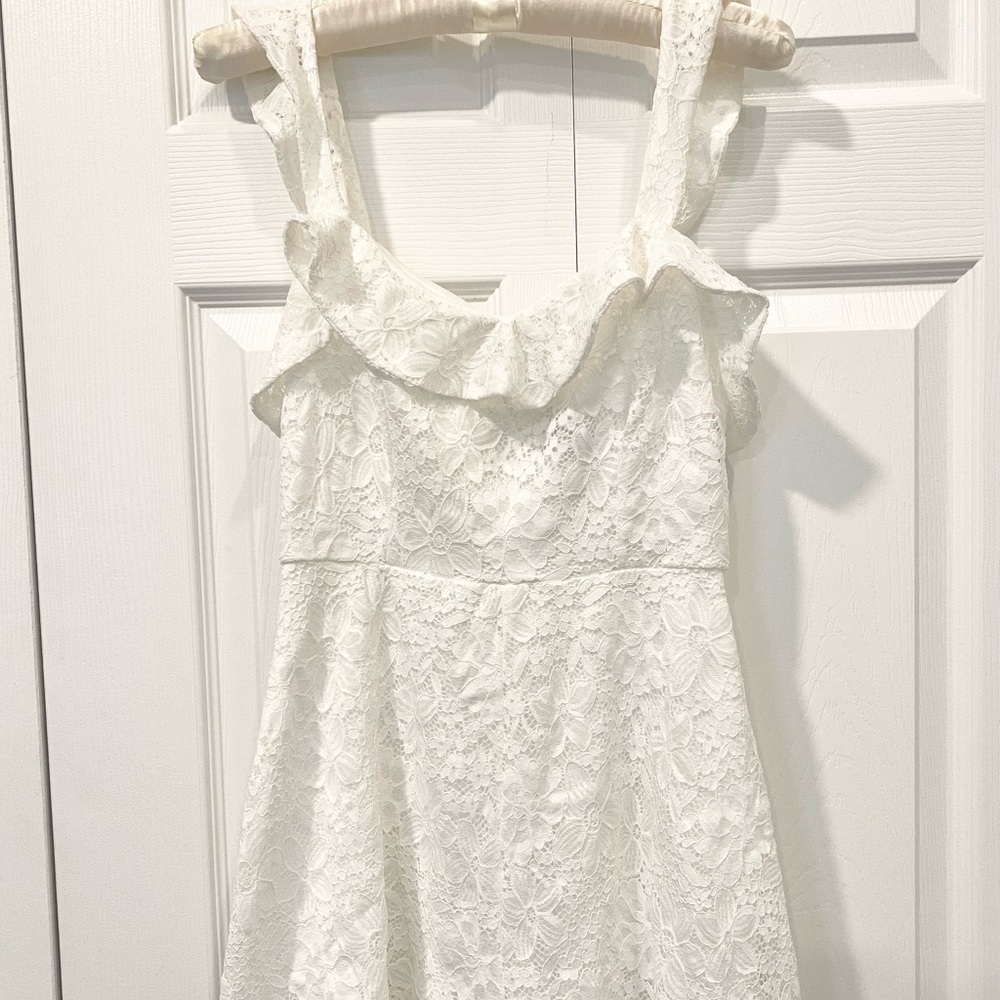 Windsor Elegant white lace romper!